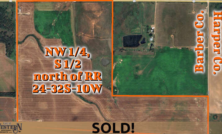SOLD AT AUCTION! 430 acres Barber County land