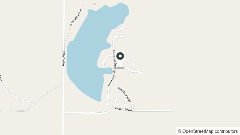 Map showing the location of 231 Hummingbird Rd., Medicine Lodge, Kansas