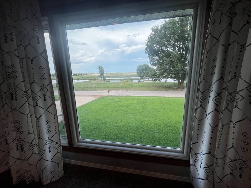 501 N. Cedar in Medicine Lodge, Kansas — View from the living room
