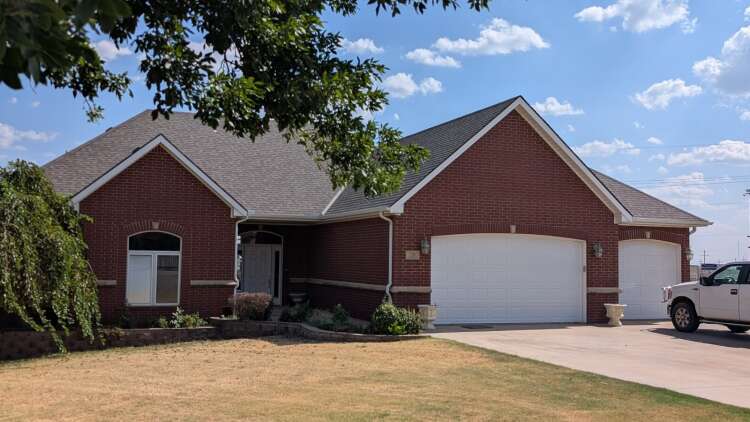 120 Lisa Circle in Medicine Lodge, Kansas — front elevation