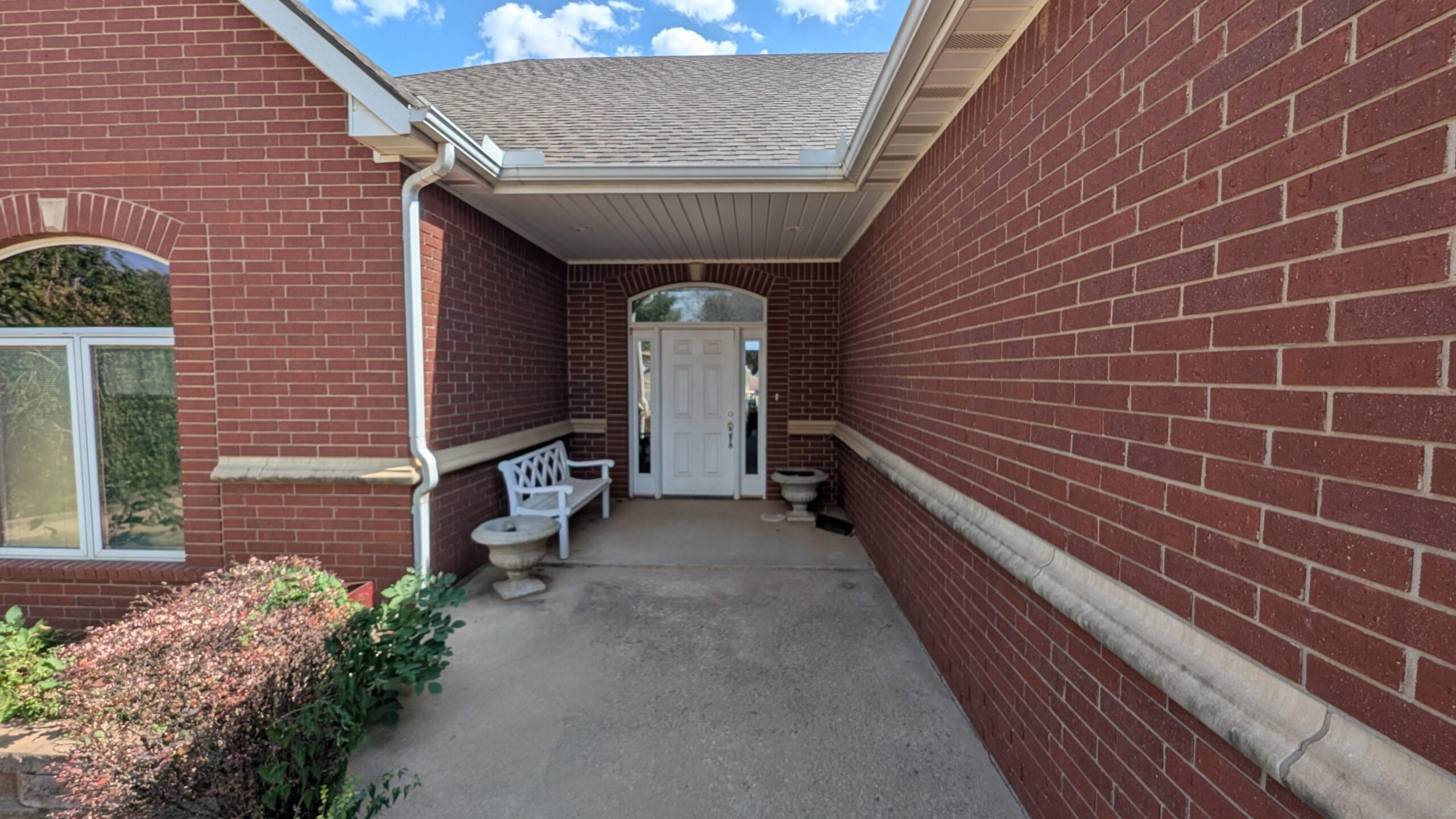 120 Lisa Circle in Medicine Lodge, Kansas — Covered front entry