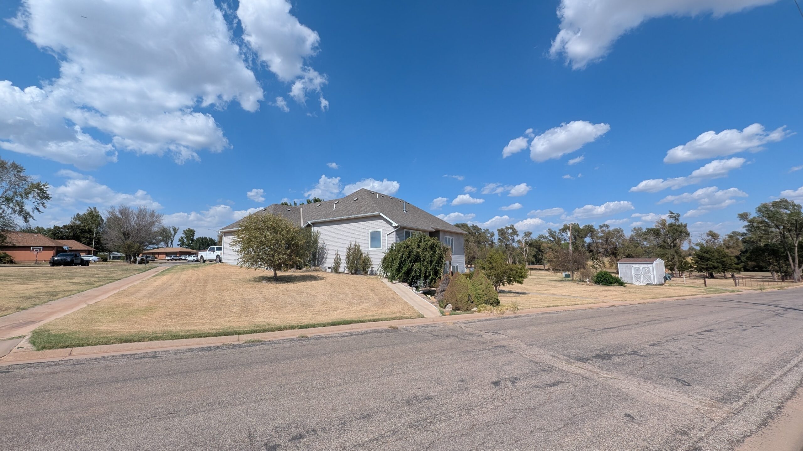 120 Lisa Circle in Medicine Lodge, Kansas — Exterior and yard