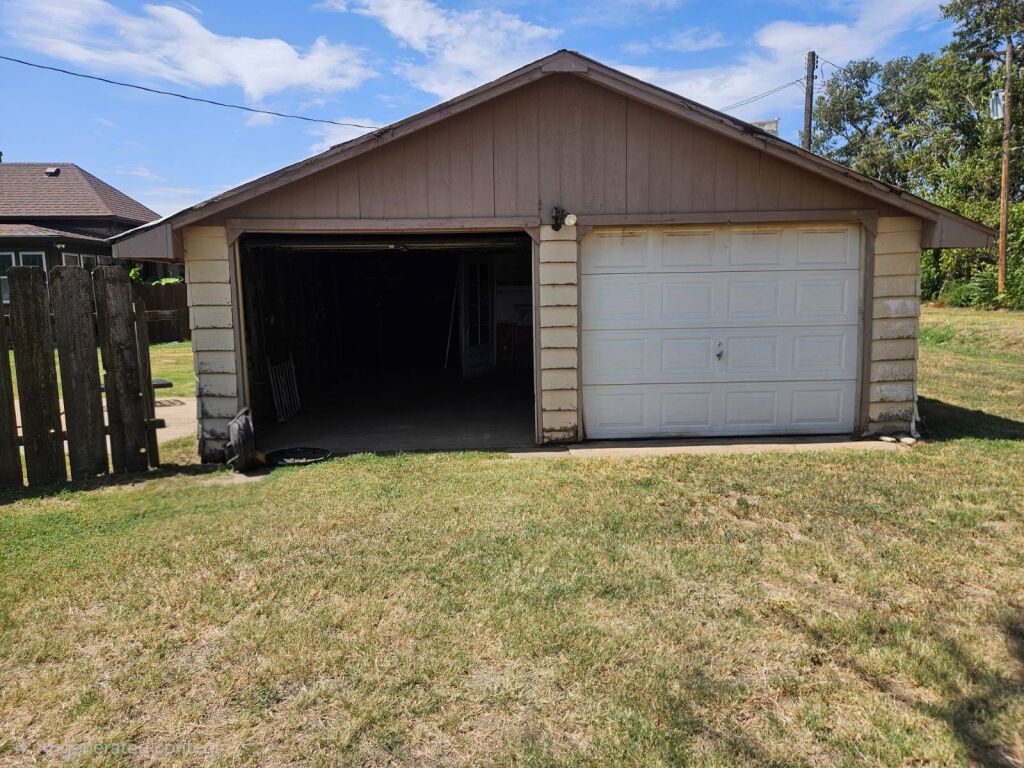 328 Main St. in Kiowa, Kansas — Detached two-car garage