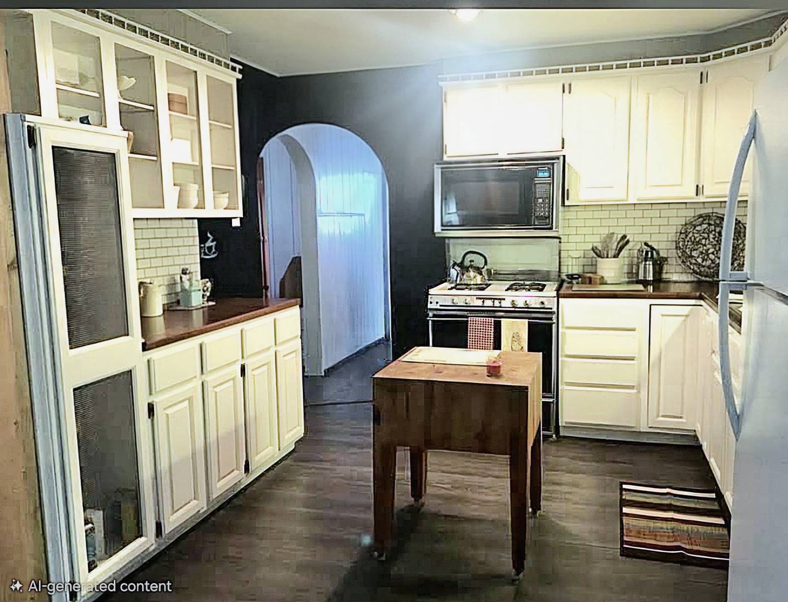 430 Campbell St. in Kiowa, Kansas — Kitchen and dining area