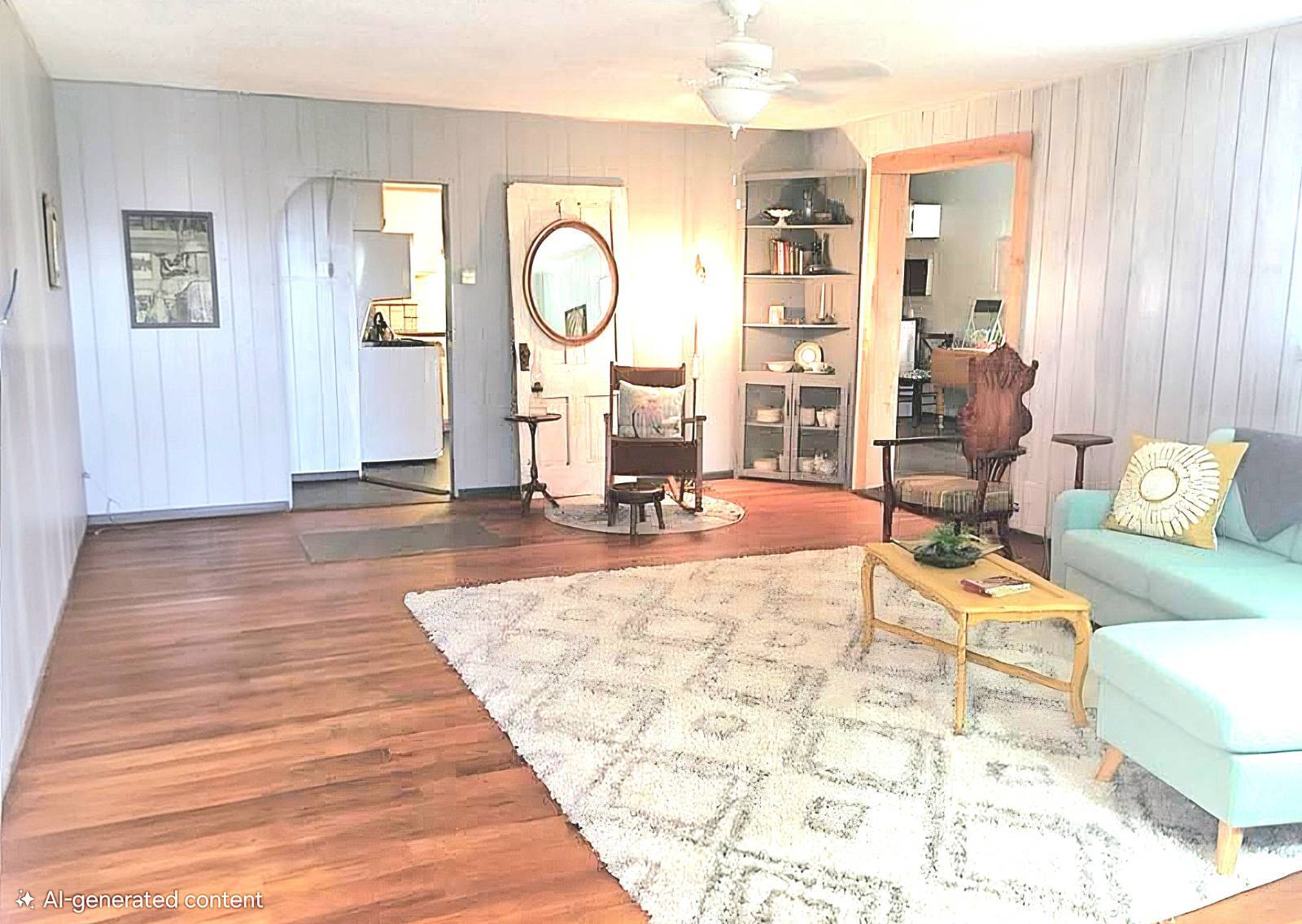 430 Campbell St. in Kiowa, Kansas — Living room
