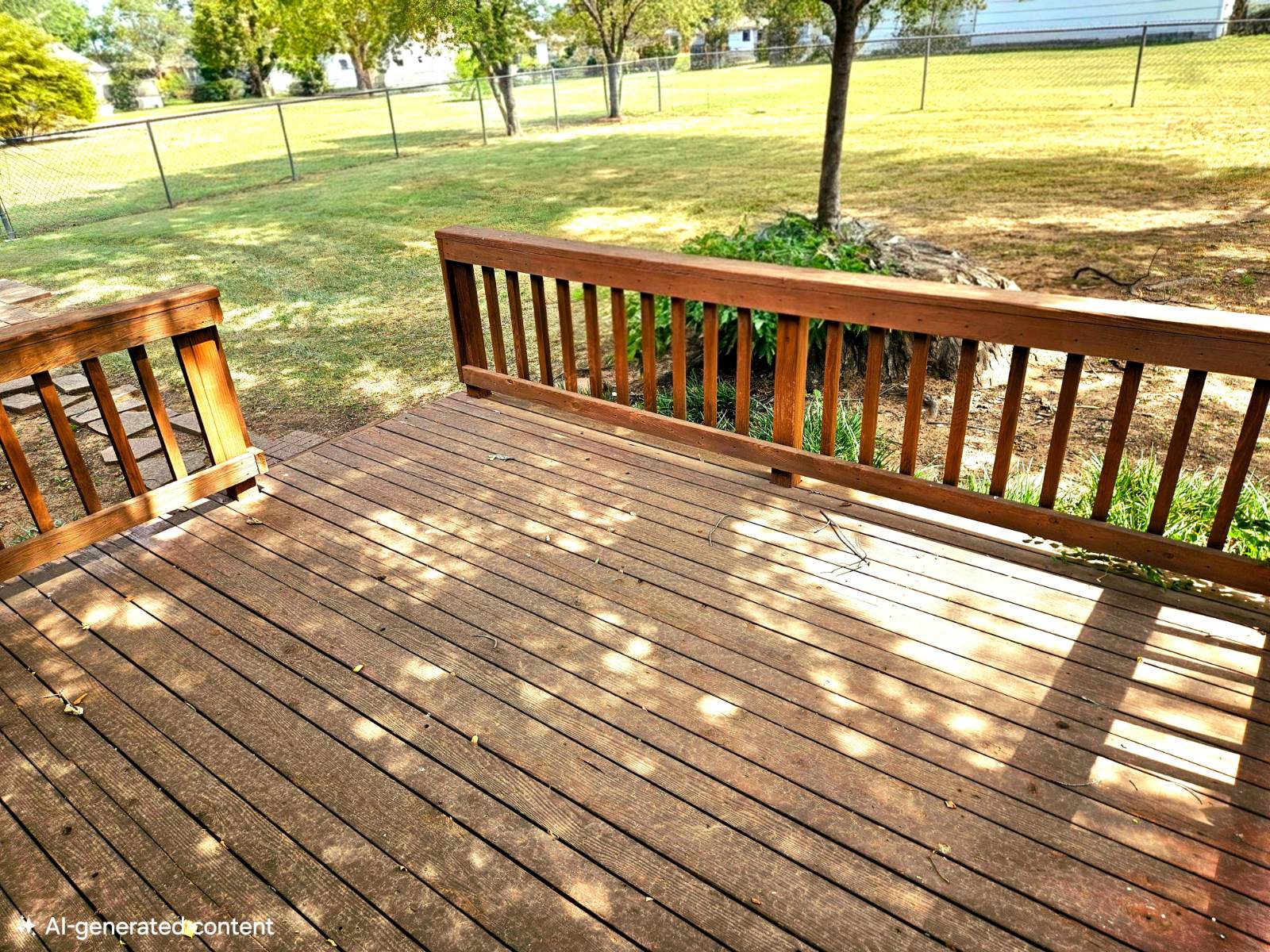 312 S. 9th St. in Kiowa, Kansas — Deck