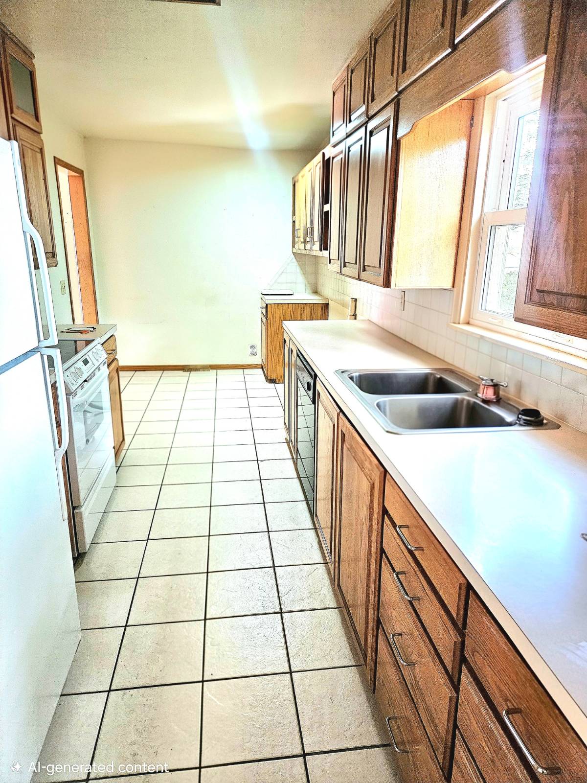 312 S. 9th St. in Kiowa, Kansas — Galley kitchen