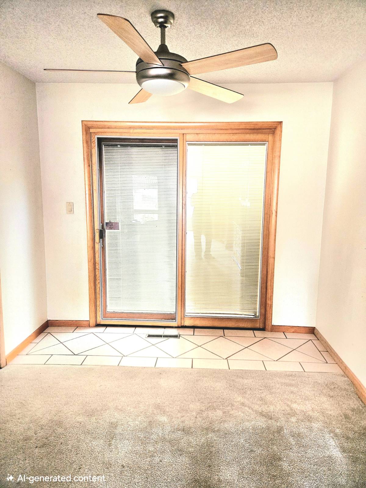 312 S. 9th St. in Kiowa, Kansas — Sliding glass door