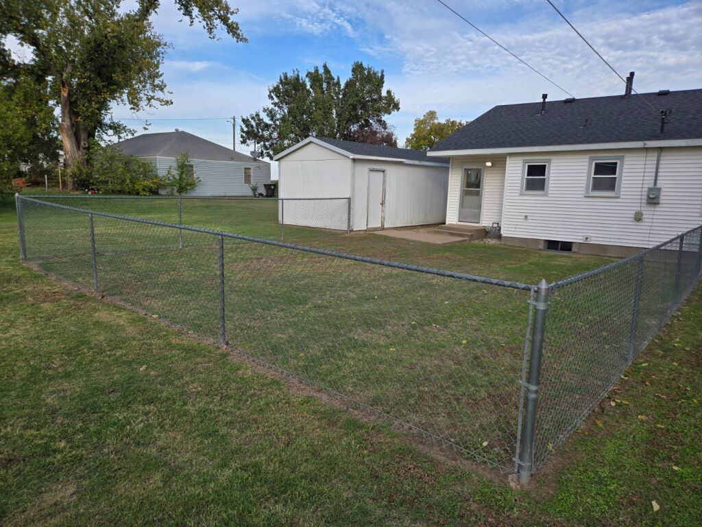 321 N. Dresden St. in Cunningham, Kansas — Back Yard