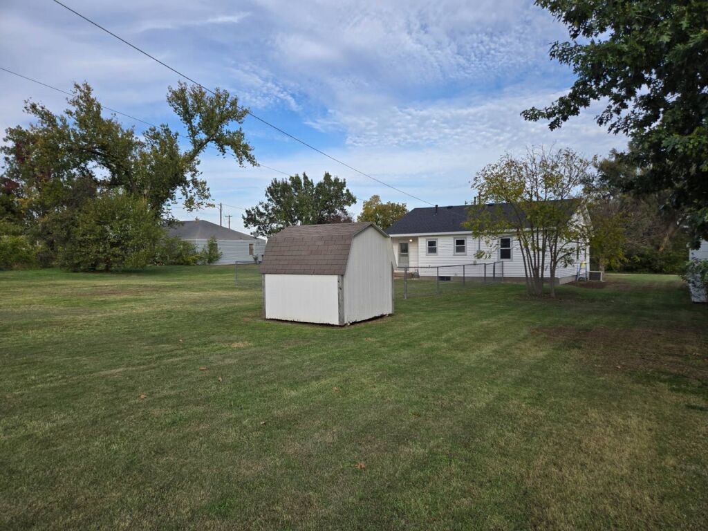 321 N. Dresden St. in Cunningham, Kansas — Back Yard