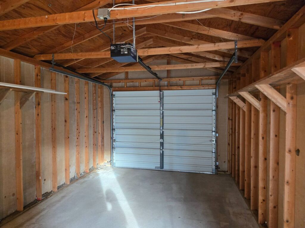321 N. Dresden St. in Cunningham, Kansas — Detached Garage Interior