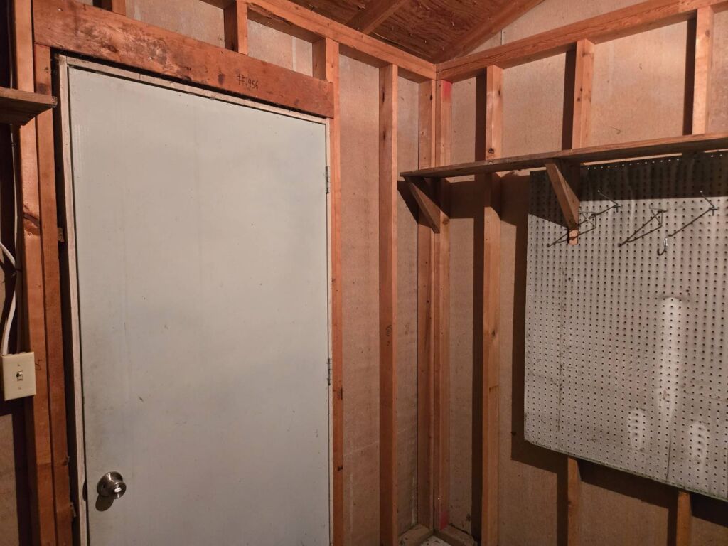 321 N. Dresden St. in Cunningham, Kansas — Detached Garage Interior
