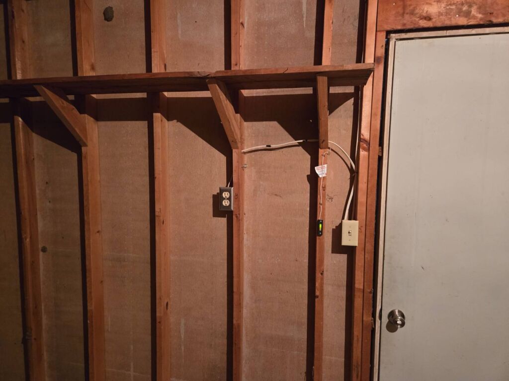 321 N. Dresden St. in Cunningham, Kansas — Detached Garage Interior