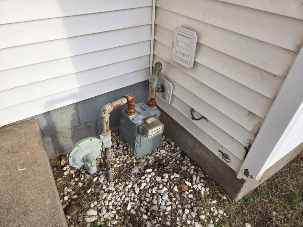 321 N. Dresden St. in Cunningham, Kansas — Gas Meter